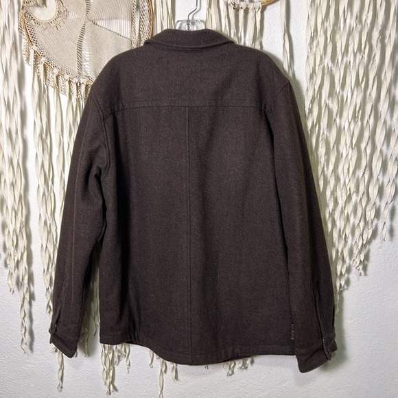 Men's Prana Wooley Shirt Jacket Size Large in Chocolate - Picture 7 of 12